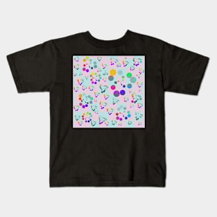 Colorful Rainbow Spots Pattern Kids T-Shirt